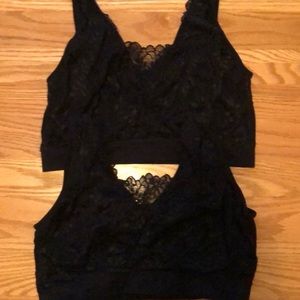 Laura Ashley 3x Black lacy bras!!